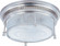 Hi-Bay Two Light Flush Mount in Satin Nickel (16|25000CLSN)