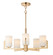 Dart Five Light Chandelier in Satin Brass (16|21286SWSBR)