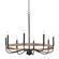 Franklin Eight Light Chandelier in Driftwood / Black (16|14448DWBK)