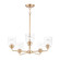 Acadia Five Light Chandelier in Heritage (16|12266CDHR)