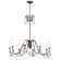 Plumette Eight Light Chandelier in Chestnut Bronze (16|12168CHB/CRY)