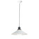 Oslo One Light Pendant in Black / White (16|11412BKWT)