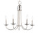 Logan Five Light Chandelier in Satin Nickel (16|10345SN)