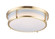 Rogue E26 Two Light Flush Mount in Satin Brass (16|10272WTSBR)