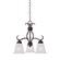 Basix Three Light Chandelier in Oil Rubbed Bronze (16|10122FTOI)