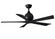 Irene 52''Ceiling Fan in Matte Black (101|IR5-BK-BK-52)