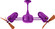 Duplo-Dinamico 36'' Ceiling Fan in Light Purple (101|DD-LTPURPLE-WD)