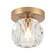 Rosa One Light Flush Mount in Aged Gold Brass (423|X61401AG)