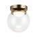 Boble One Light Flush Mount in Aged Gold Brass (423|X61301AGCL)