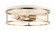 Clarke Three Light Flush Mount in White / Aged Gold Brass (423|M15503WHAG)