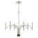 Wisteria Six Light Chandelier in Brushed Nickel w/ Bronze (107|51336-91)