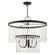 Elizabeth Five Light Chandelier in Black w/ Brushed Nickels (107|51065-04)