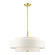 Meridian Five Light Chandelier in Satin Brass (107|50875-12)