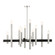 Helsinki 12 Light Chandelier in Brushed Nickel w/ Blacks (107|49999-91)