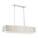 Calinda Six Light Linear Chandelier in Brushed Nickel (107|49868-91)