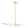 Capistrano Two Light Linear Chandelier in Satin Brass (107|49492-12)