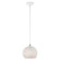 Charlton One Light Pendant in White w/ Brushed Nickels (107|49181-03)