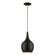 Andes One Light Mini Pendant in Shiny Black w/Polished Brass (107|49016-68)