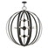 Modesto 16 Light Foyer Chandelier in Black w/ Brushed Nickels (107|46418-04)