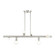 Bannister Six Light Linear Chandelier in Brushed Nickel (107|45866-91)