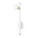 Bannister One Light Wall Sconce in White w/ Brushed Nickels (107|45861-03)