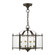 Livingston Four Light Convertible Pendant / Semi-Flush in English Bronze w/Antique Brass (107|4398-92)