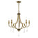 Glendale Five Light Chandelier in Antique Brass w/ Bronzes (107|41275-01)