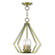 Prism Three Light Mini Chandelier/Ceiling Mount in Antique Brass (107|40923-01)