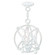Aria Three Light Mini Chandelier/Ceiling Mount in Antique White (107|40903-60)