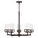 Harding Five Light Chandelier in Bronze (107|40595-07)