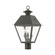 Wentworth Three Light Outdoor Post Top Lantern in Charcoal (107|27219-61)