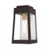 Oslo One Light Outdoor Wall Lantern in Bronze w/ Antique Brass and Polished Chrome Stainless Steel (107|20852-07)
