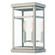 Hopewell Two Light Outdoor Wall Lantern in Brushed Nickel w/ Polished Chrome Stainless Steel (107|20702-91)