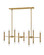 Millie LED Linear Chandelier in Lacquered Brass (531|83196LCB)