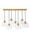 Rumi LED Linear Chandelier in Lacquered Brass (531|83016LCB)