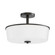Fuller Three Light Semi Flush/Pendant Convertible in Black (16|5695WTBK)