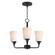 Hudson Three Light Chandelier in Black (16|12873SWBK)