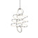 Synergy LED Chandelier in Antique Silver (347|CH93941-AS)
