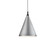 Dorothy One Light Pendant in Brushed Nickel With Black Detail (347|492716-BN/BK)