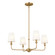 Pallas Four Light Chandelier in Brushed Natural Brass (12|52520BNB)