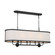 Heddle Eight Light Linear Chandelier in Textured Black (12|52467BKT)