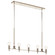 Torvee Five Light Linear Chandelier in Nickel Textured (12|52425PN)