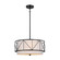 Birkleigh Three Light Pendant/Semi Flush in Black (12|52075BK)