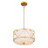 Birkleigh Three Light Pendant/Semi Flush in Classic Gold (12|52074CLG)