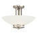 Hendrik Two Light Semi Flush Mount in Brushed Nickel (12|3674NI)