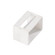 Tape Light Track Tape Light U Track End Cap in White Material (Not Painted) (12|10176WH)