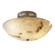 LumenAria Two Light Semi-Flush Mount in Brushed Nickel (102|FAL-9690-35-NCKL)