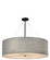 Textile LED Pendant in Matte Black (102|FAB-9594-GRAY-MBLK-LED8-5600)