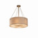 Textile Six Light Pendant in Matte Black (102|FAB-9532-CREM-MBLK-F5)