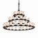 Textile 45 Light Chandelier in Dark Bronze (102|FAB-8714-10-WHTE-DBRZ)